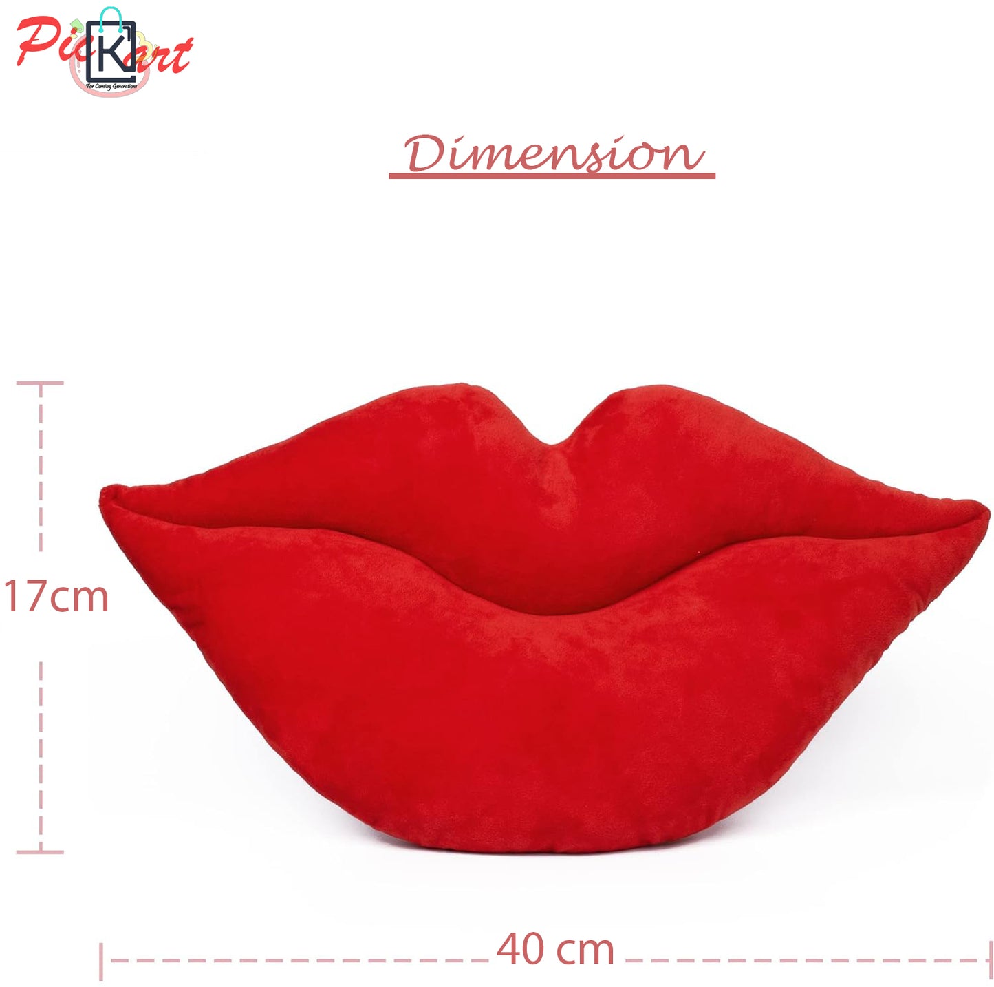 Lips Stuffed Pillow