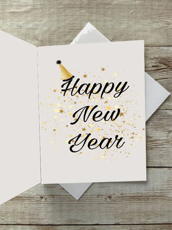 New Year Greeting Card , 22cm X 14 cm