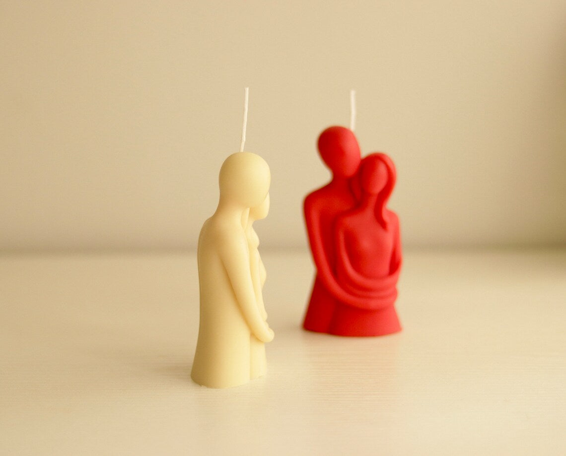 Candle Figurines Couple Holders for Weddings, Birthdays, Anniversaries, Housewarmings, Valentine's Day & Christmas