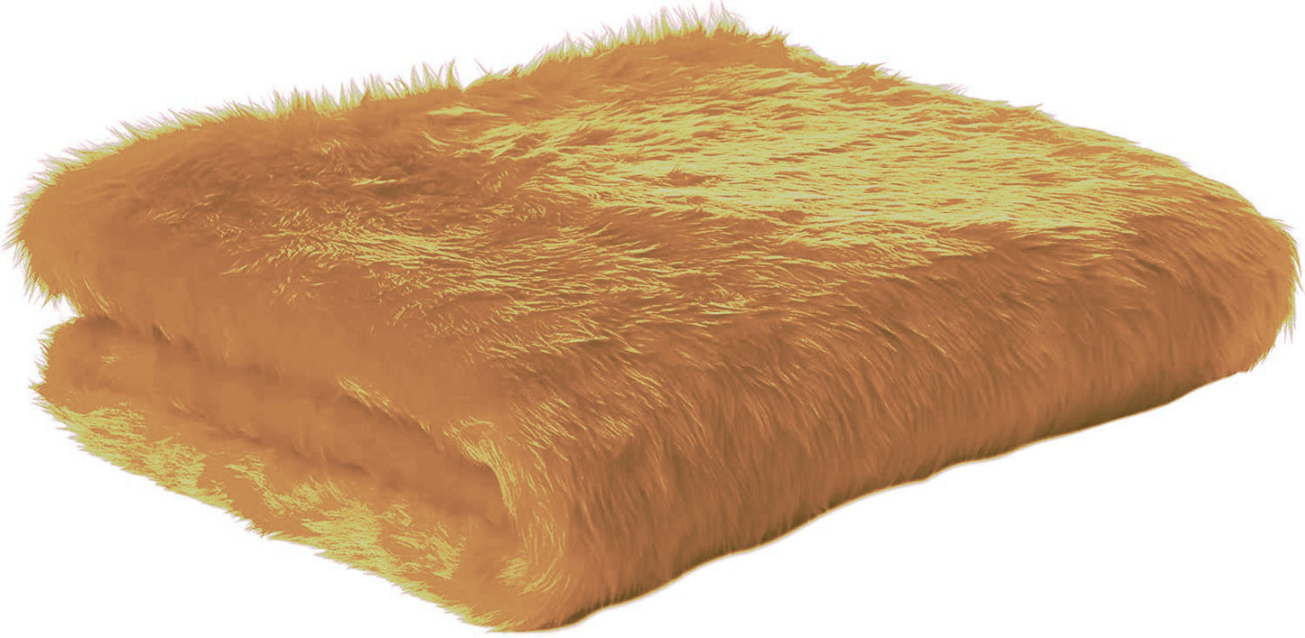 Fur Fabric Gold Mustard color 1 meter