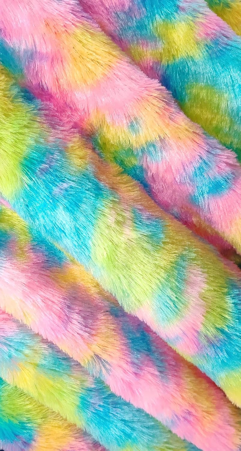 Fuzzy Fur Fabric for Multipurpose Uses - Artificial Craft Fur - 36" X 60" Inch Wide