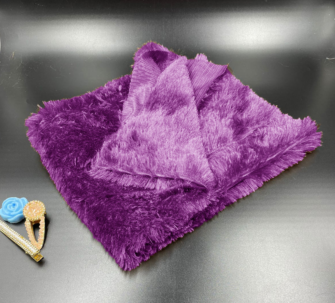 Fuzzy Fur Fabric for Multipurpose Uses - Artificial Craft Fur - 36" X 60" Inch Wide