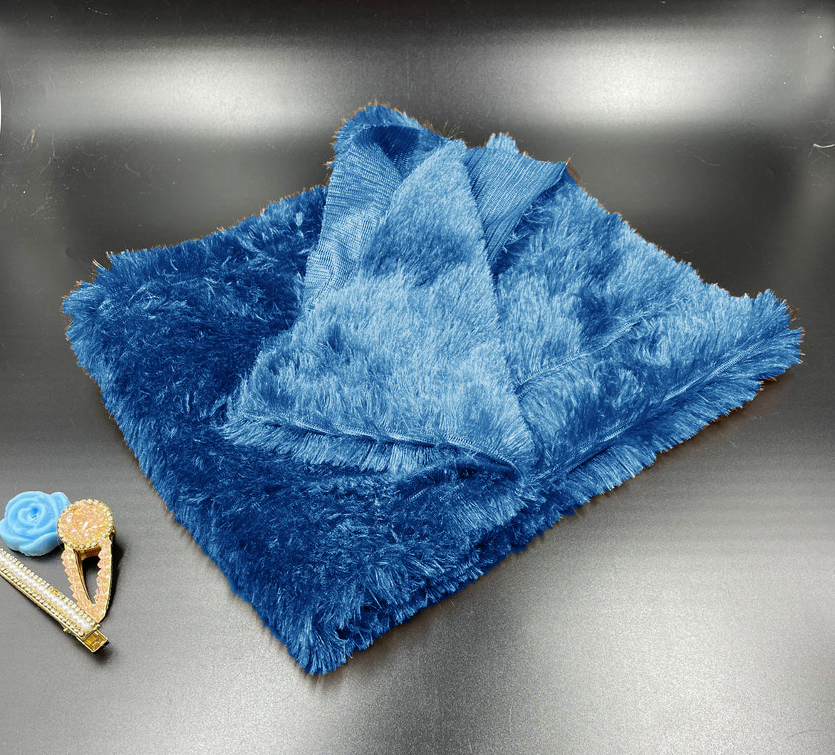 Fur Fabric Blue 1x1 meter