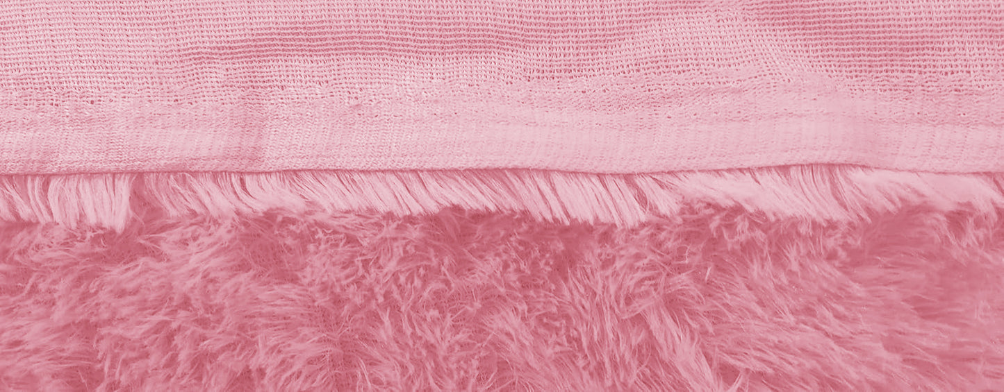 Fur Cloth 3 feet x 5 feet (Baby Pink)