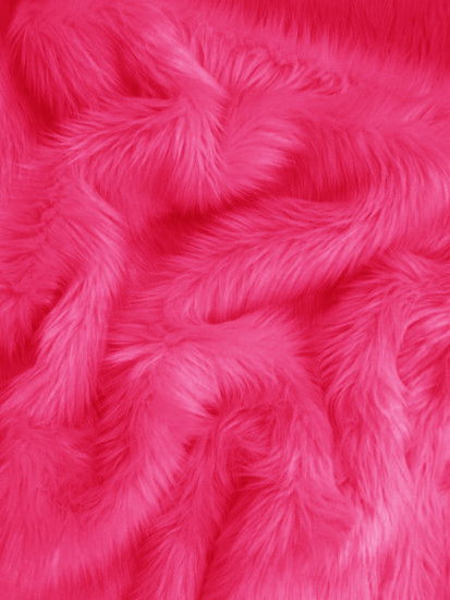 Dark Pink Fur Fabric 3 feet x 5 feet