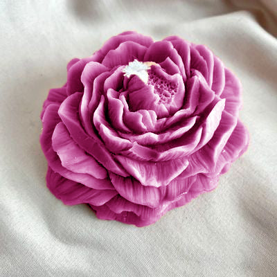 Decorative Pink Flower Candle on , 5 cm Diameter