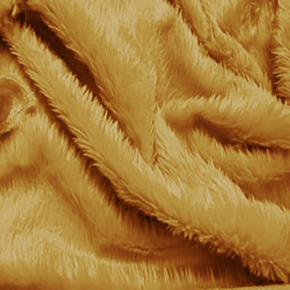 Fur Fabric Gold Mustard color 1 meter