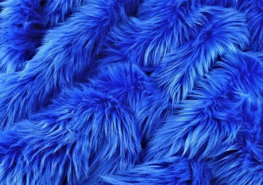 Fuzzy Fur Fabric for Multipurpose Uses - Artificial Craft Fur - 36" X 60" Inch Wide