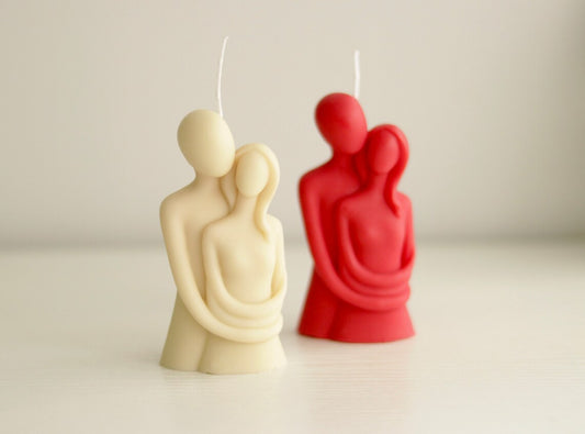 Candle Figurines Couple Holders for Weddings, Birthdays, Anniversaries, Housewarmings, Valentine's Day & Christmas