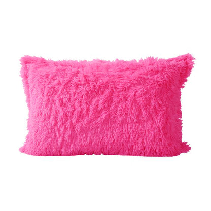 Bed Pillow- Dark Pink Set of 2 (18x12 Inches)
