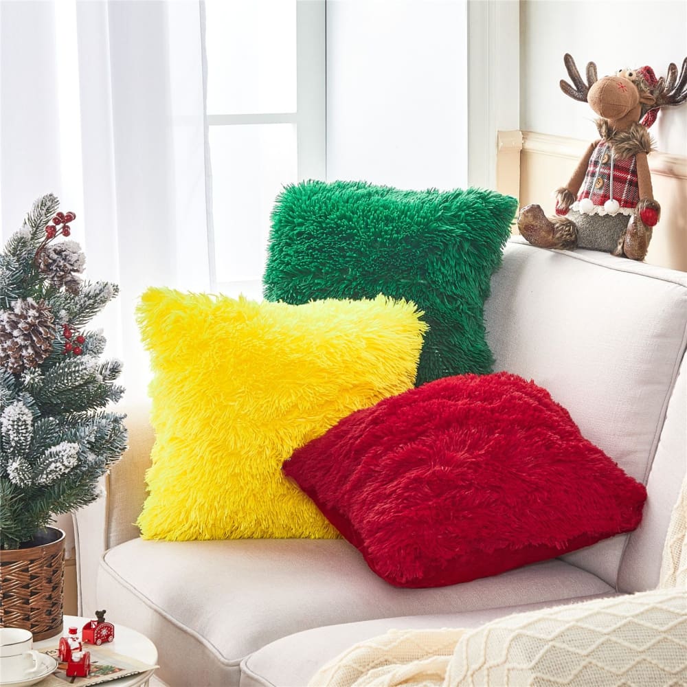 PACK OF 7 Fur Cushion/ Pillow Cover