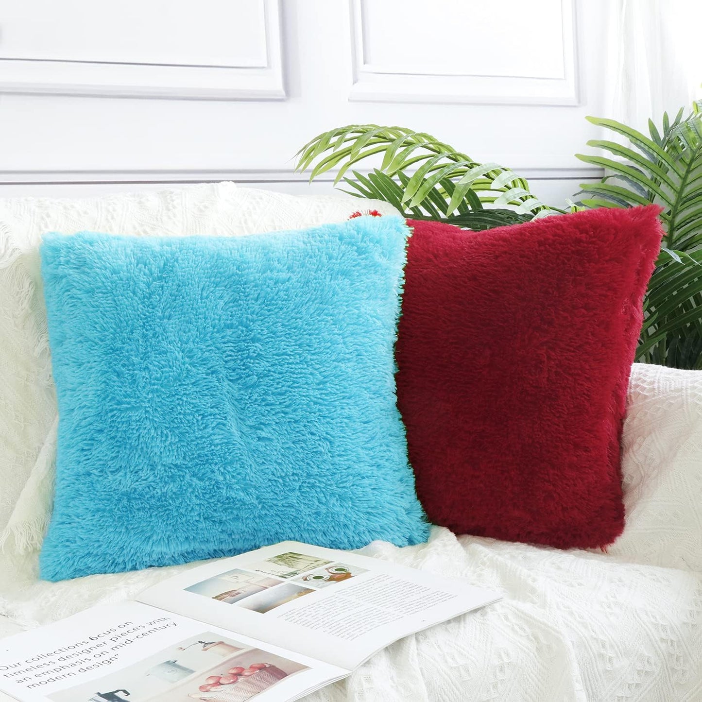 PACK OF 7 Fur Cushion/ Pillow Cover