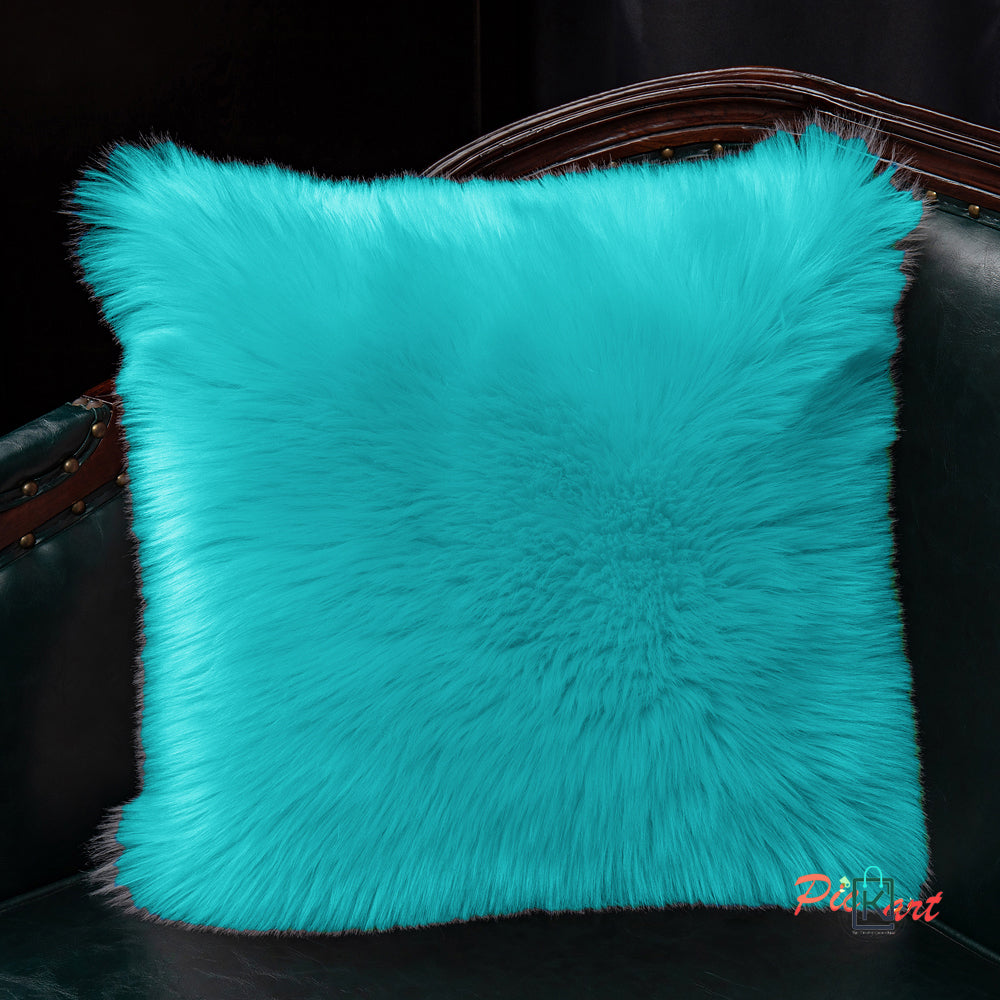 Fur Cushion Covers Pack of 5 - 16x16 Inches