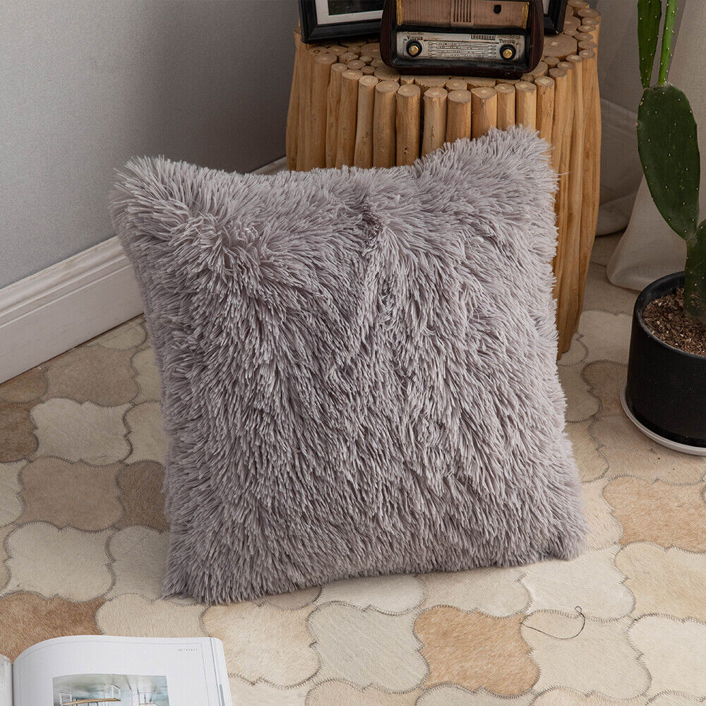 Grey Cushion Case Set of 4 - 40 cm x 40 cm