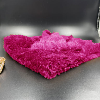 Dark Pink Fur Fabric 3 feet x 5 feet