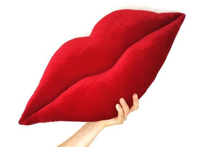 Lips Stuffed Pillow