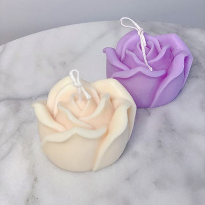 Rose Flower Set of 5 Mini candles
