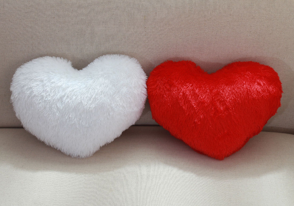 Small Plush Heart Pillow Set of 7