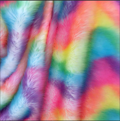 Fuzzy Fur Fabric for Multipurpose Uses - Artificial Craft Fur - 36" X 60" Inch Wide