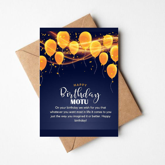 Birthday Greeting Card