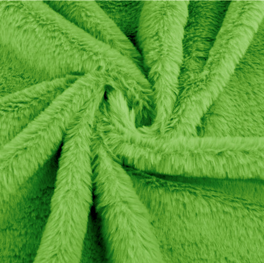 Fur Fabric Parrot Green 1x1 meter