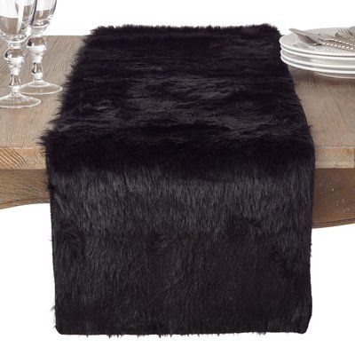 Black Table Runner