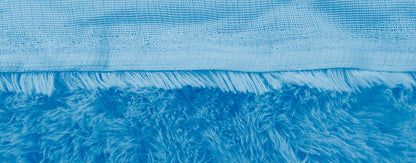Fur Fabric Blue 1x1 meter