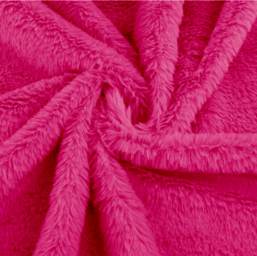 Dark Pink Fur Fabric 3 feet x 5 feet