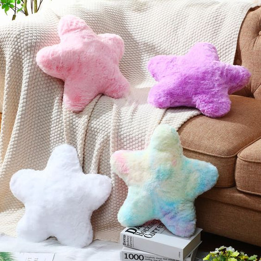 Set of 4 Stuffed Star Shape Cushion for Pillow