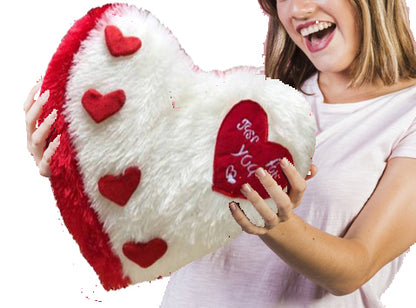 Love Cushion Heart Shape (White)